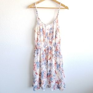 Joie Froste Floral 100% Silk Sundress in Porcelain